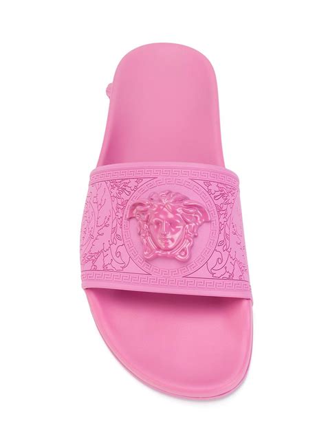 versace medusa palazzo slides rosa|versace medusa head sneakers.